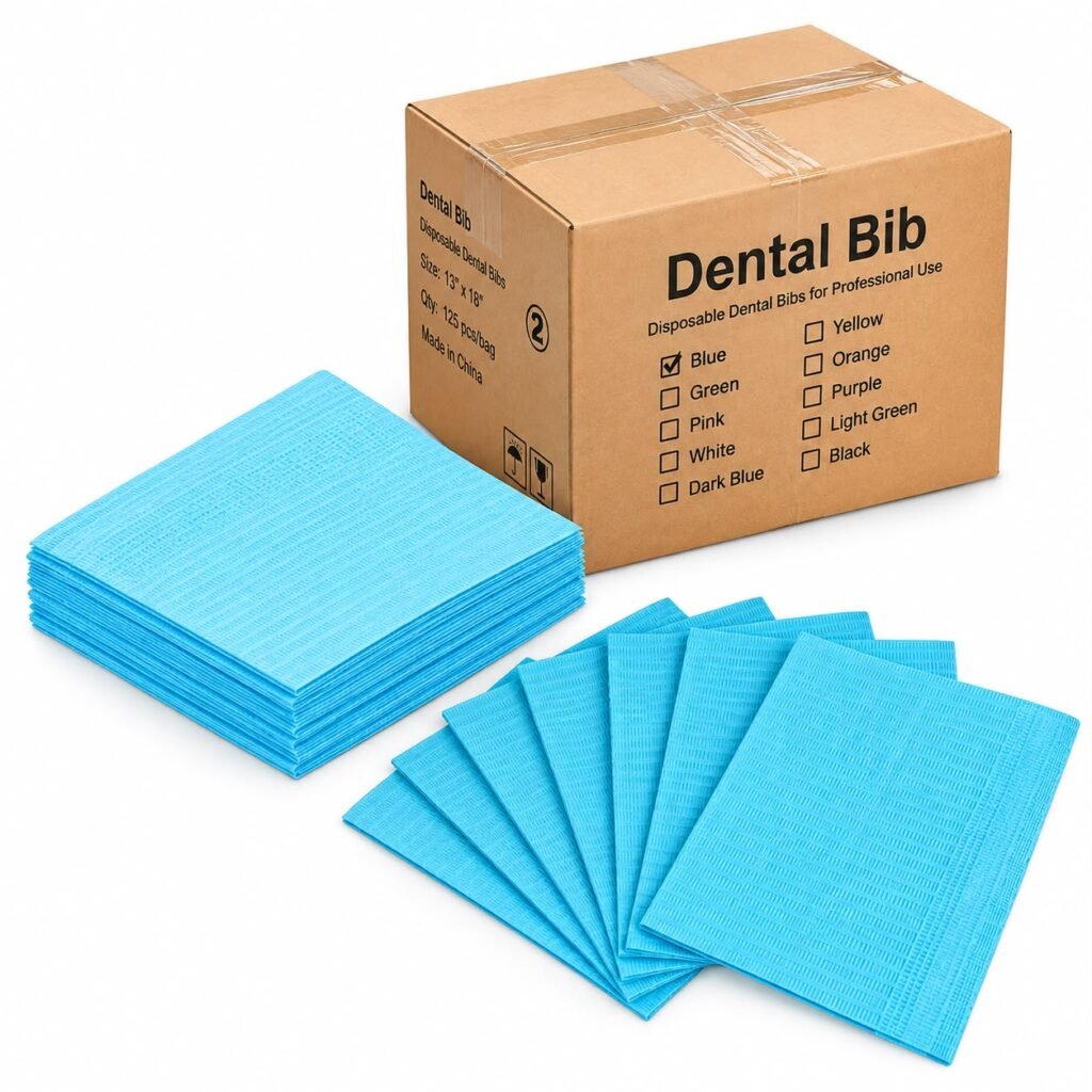 Disposable dental bibs